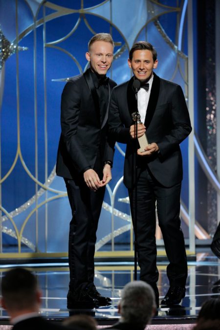 Benj Pasek - Justin Paul - Golden Globes - 1/18 - Paul Drinkwater/Getty Images